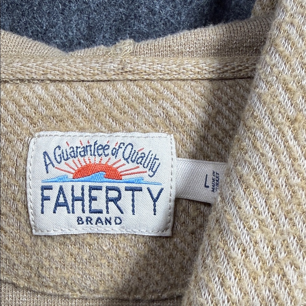 Faherty Beige Knit Sweater - Picture 2 of 7